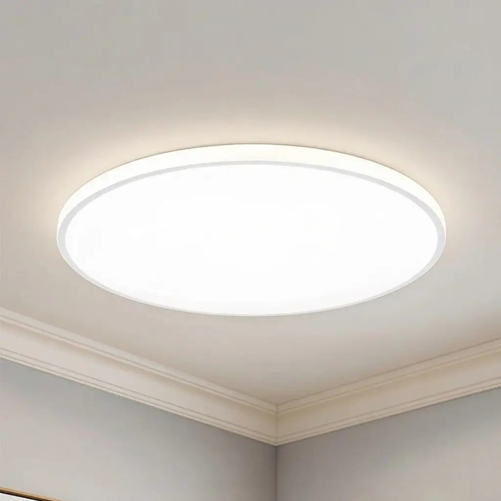 LED Oyster Light Ultra Slim Round Flush Mount Ceiling Light for Bedroom Kitchen Hallway