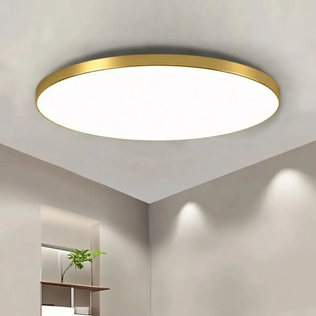 LED Oyster Light Ultra Slim Round Flush Mount Ceiling Light for Bedroom Kitchen Hallway