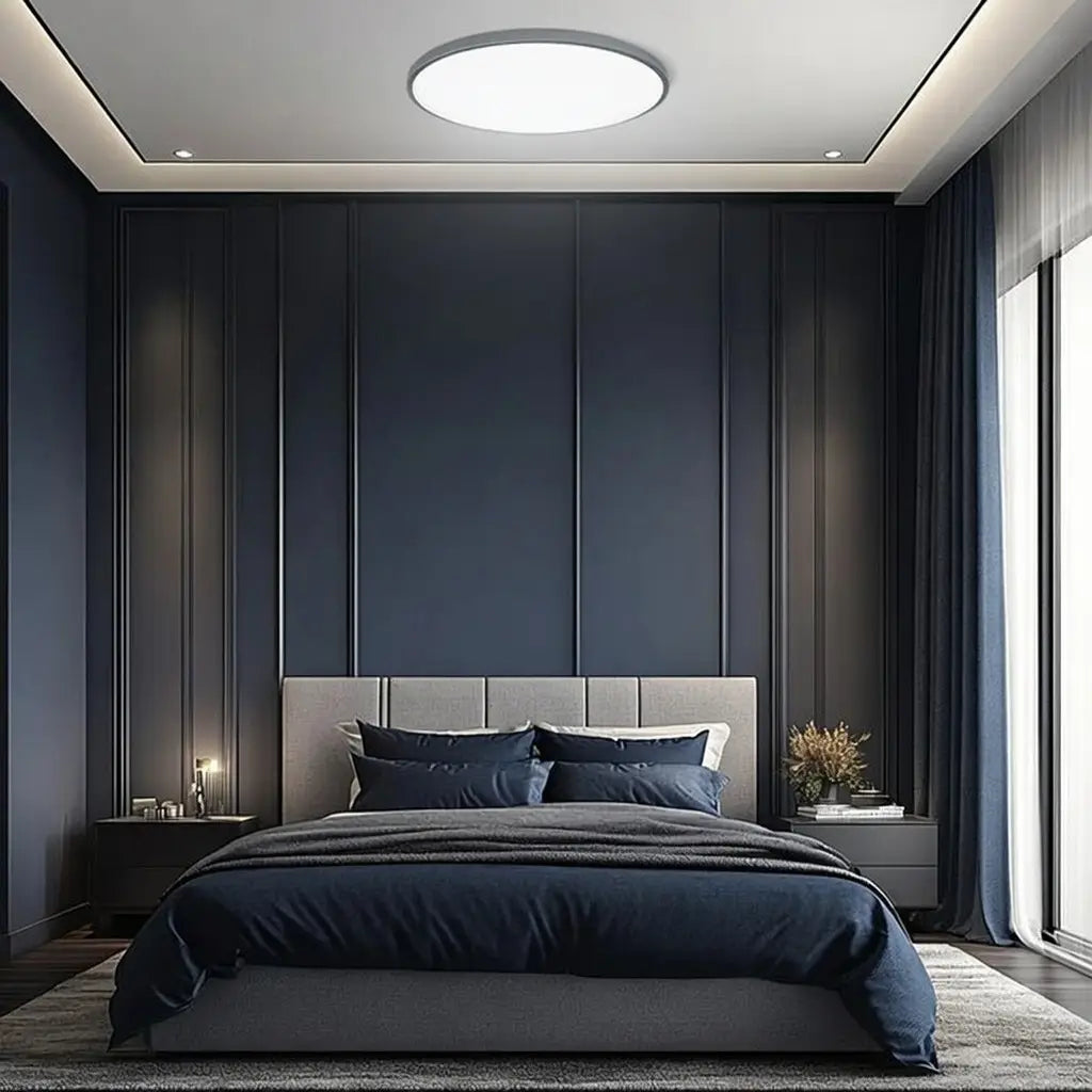LED Oyster Light Ultra Slim Round Flush Mount Ceiling Light for Bedroom Kitchen Hallway