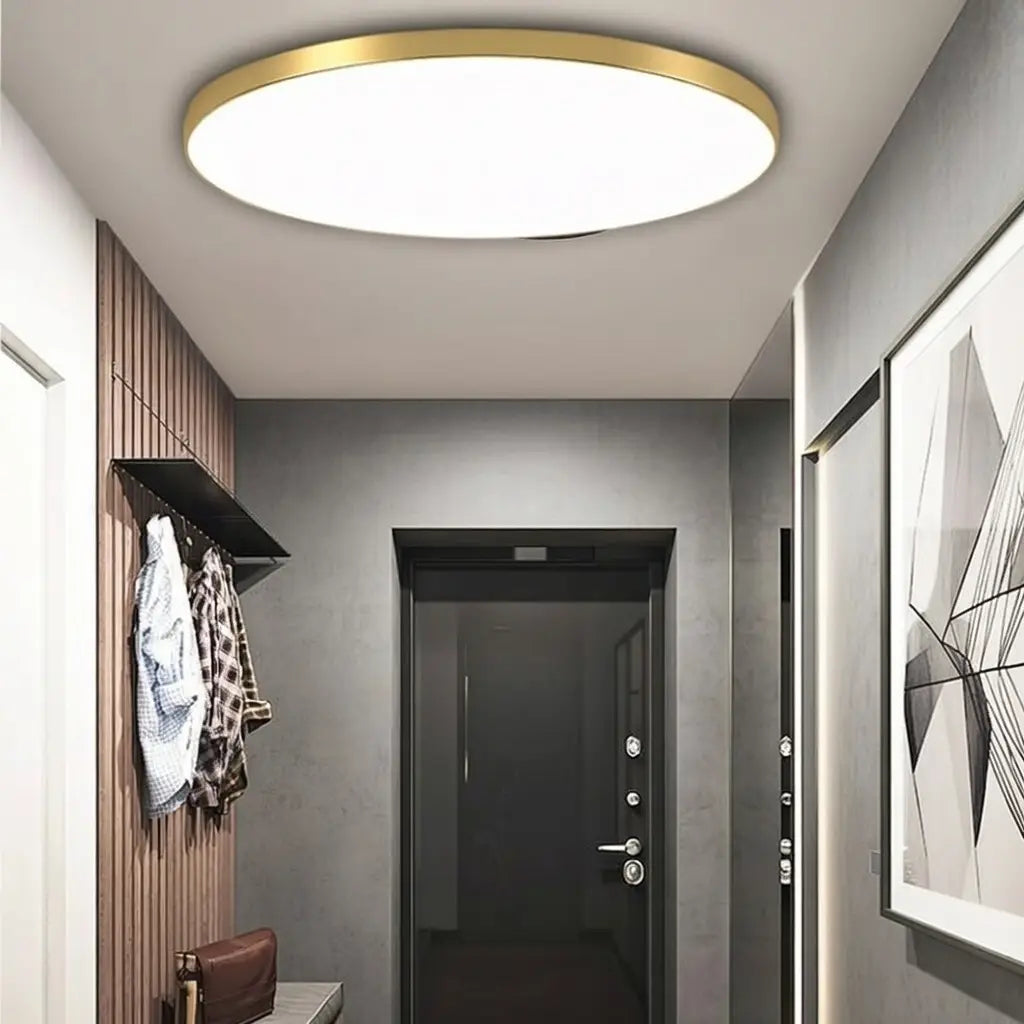 LED Oyster Light Ultra Slim Round Flush Mount Ceiling Light for Bedroom Kitchen Hallway