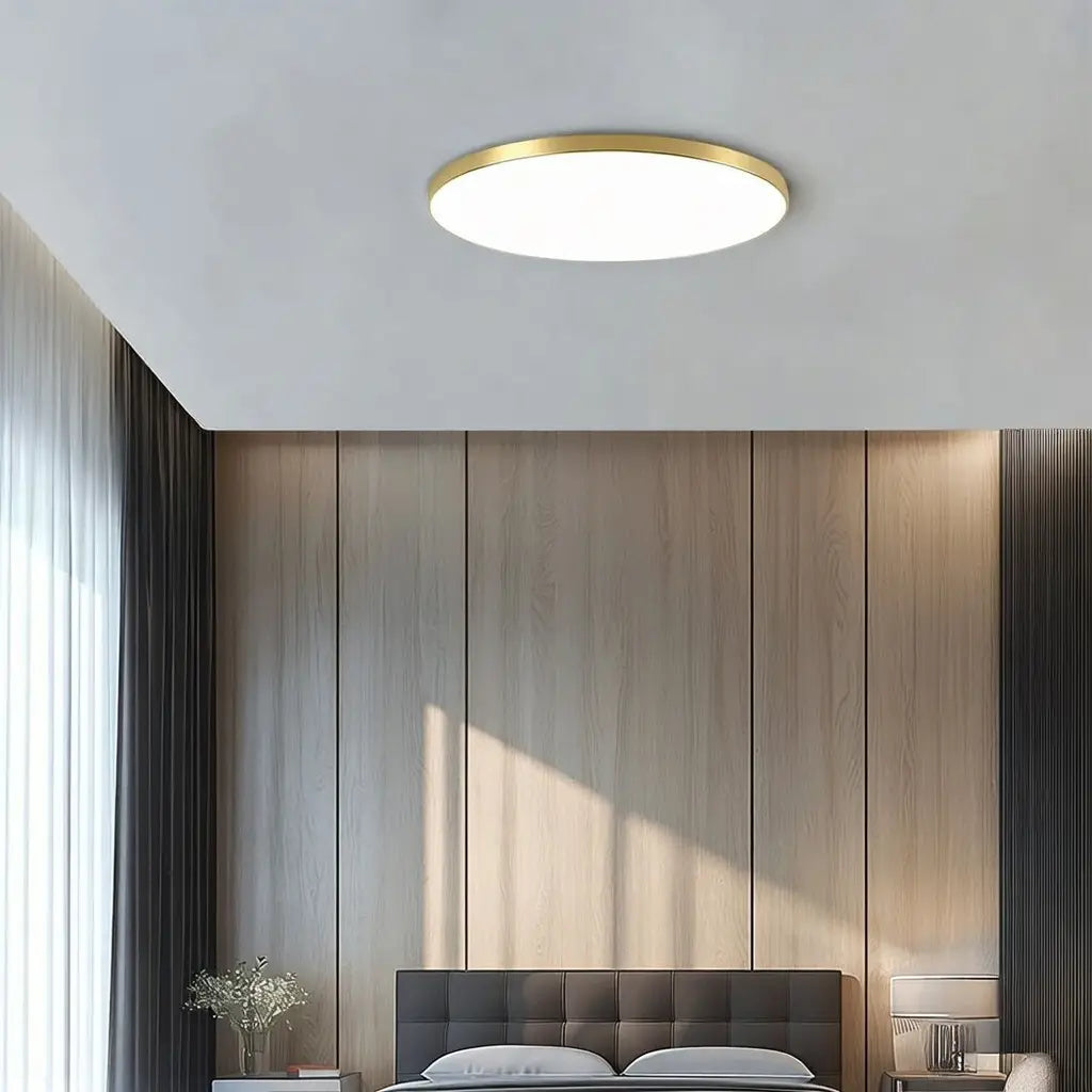 LED Oyster Light Ultra Slim Round Flush Mount Ceiling Light for Bedroom Kitchen Hallway