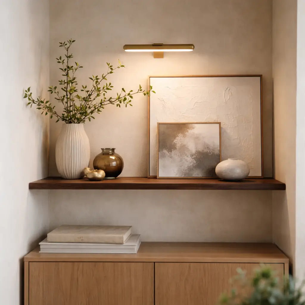 Wireless Picture Light with Rechargeable Battery and Adjustable Head for Artwork Display