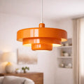 Pendelleuchte mit verstellbarer Aufhängung und modernem Mid-Century-Eisenschirm