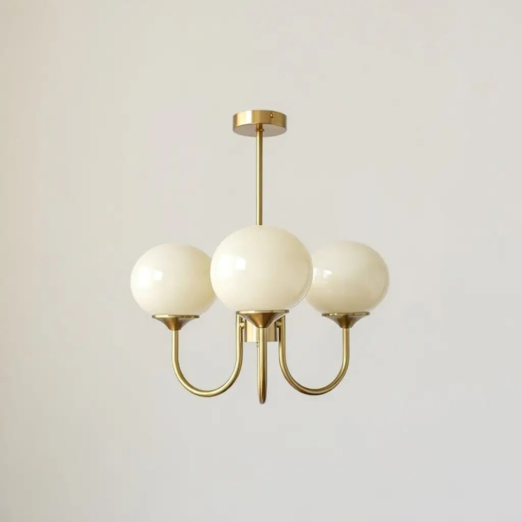 Glasblasen-Kronleuchter mit skulpturalen, mundgeblasenen Schirmen und modernem Lichtdesign