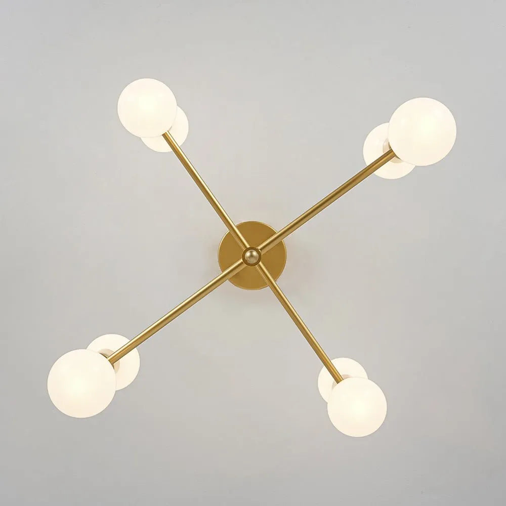 Kitchen Ceiling Lights Semi Flush 8-Light Sputnik Mid-Century Modern