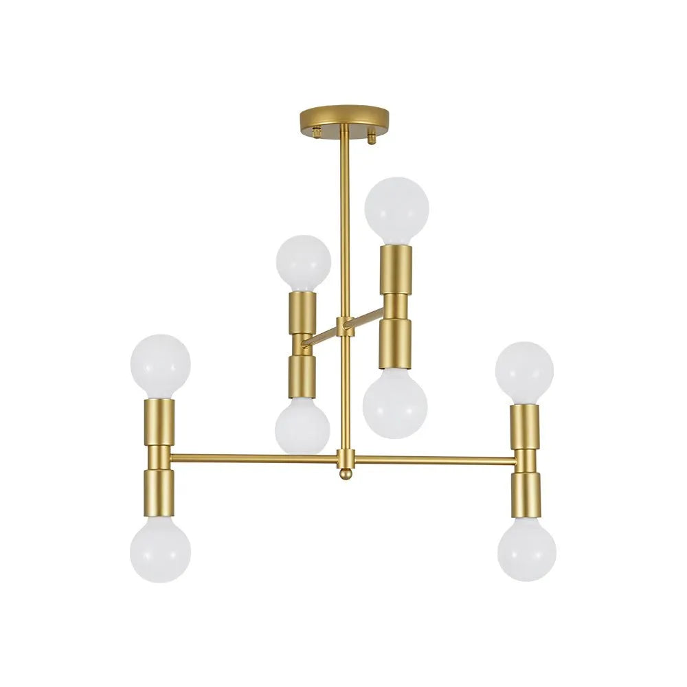 Kitchen Ceiling Lights Semi Flush 8-Light Sputnik Mid-Century Modern