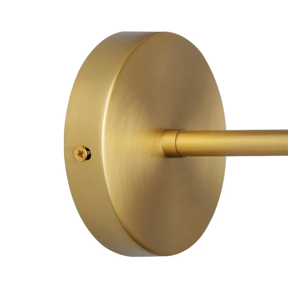 Lounge Wall Lights with Frosted Glass Globe and Mid-Century Metal Arm