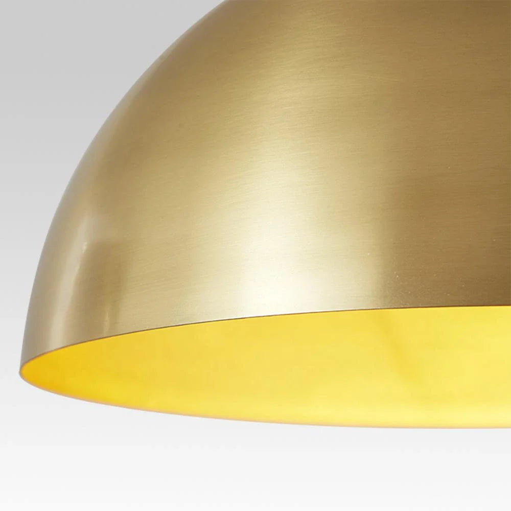 Vivian Mid-Century-industrielle Pendelleuchte mit Metallkuppel