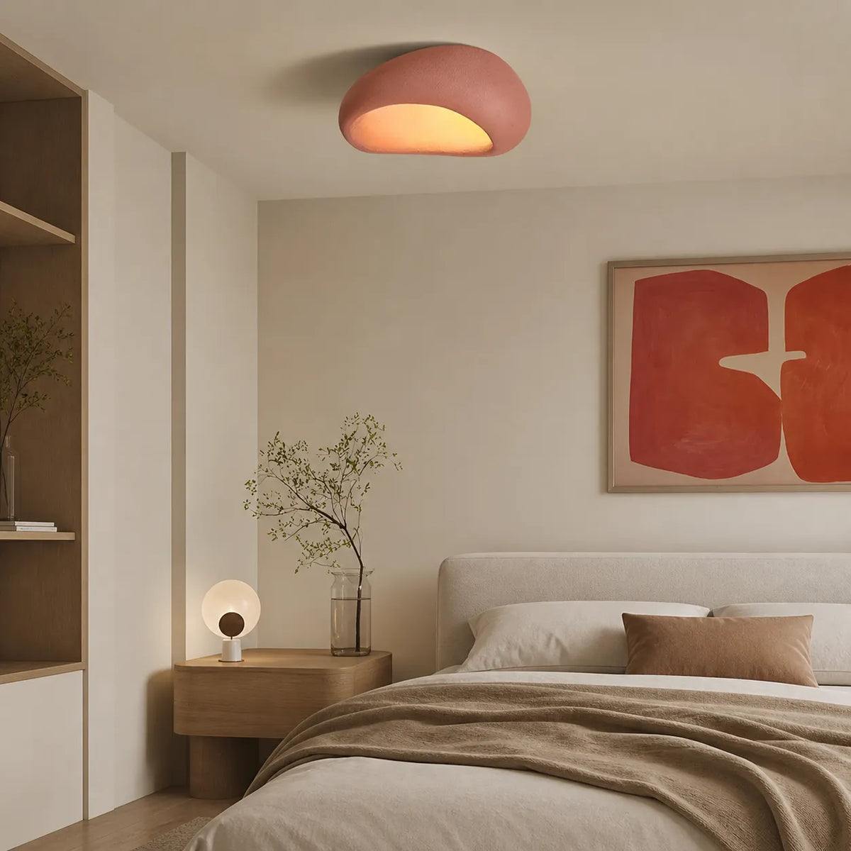 Deckenleuchte mit organischer Struktur für Schlafzimmer und Wohnzimmer
