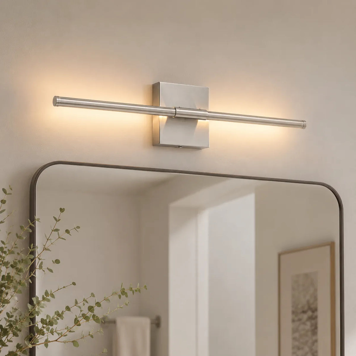 Wall Sconce Lighting with Slim Linear LED Bar and Horizontal Vertical Mounting
