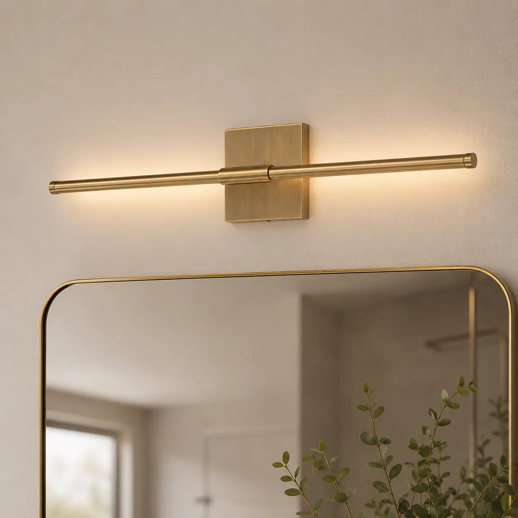 Wall Sconce Lighting with Slim Linear LED Bar and Horizontal Vertical Mounting