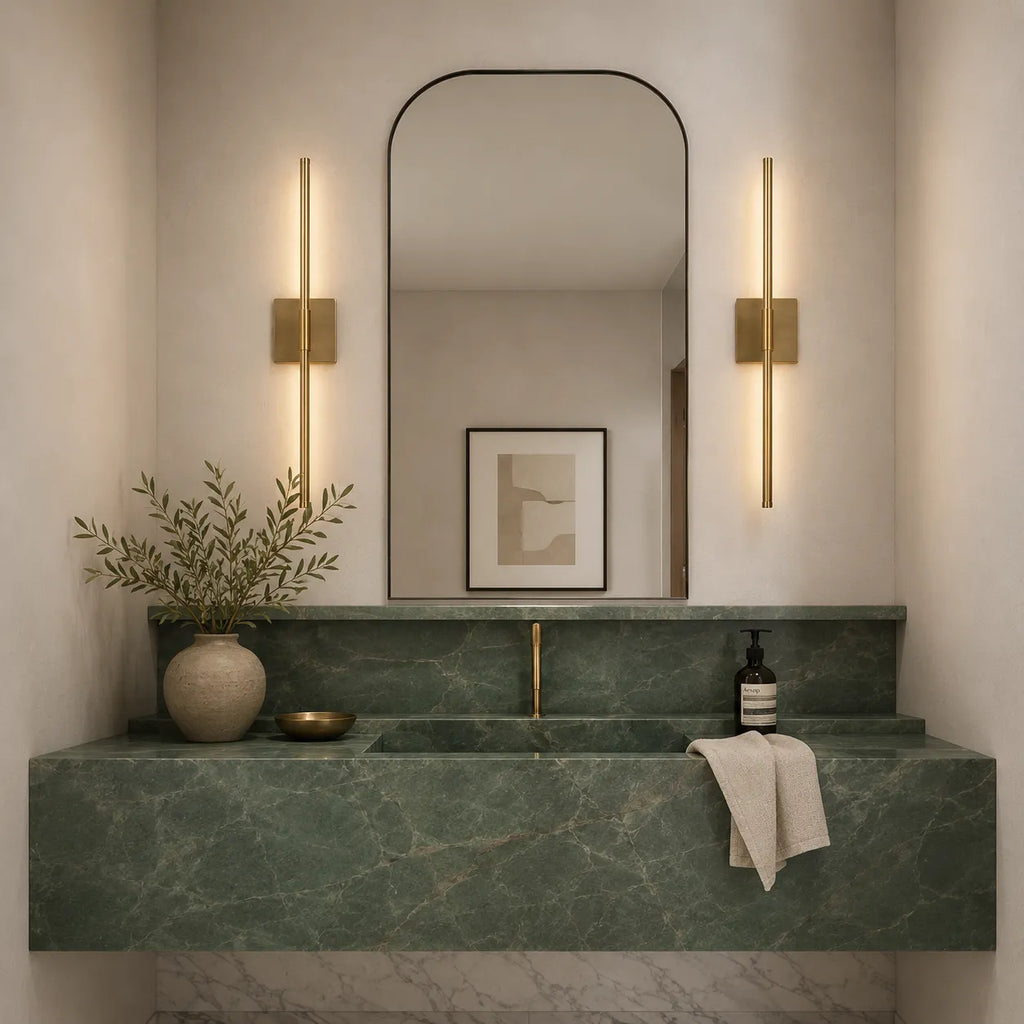 Wall Sconce Lighting with Slim Linear LED Bar and Horizontal Vertical Mounting