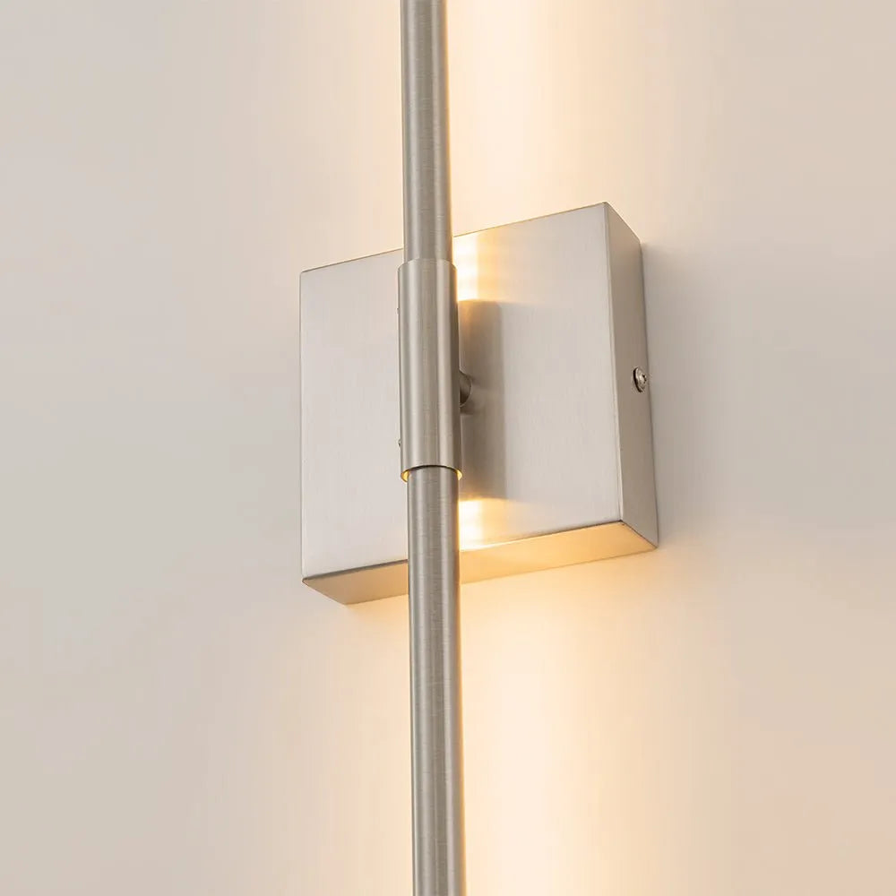 Wall Sconce Lighting with Slim Linear LED Bar and Horizontal Vertical Mounting