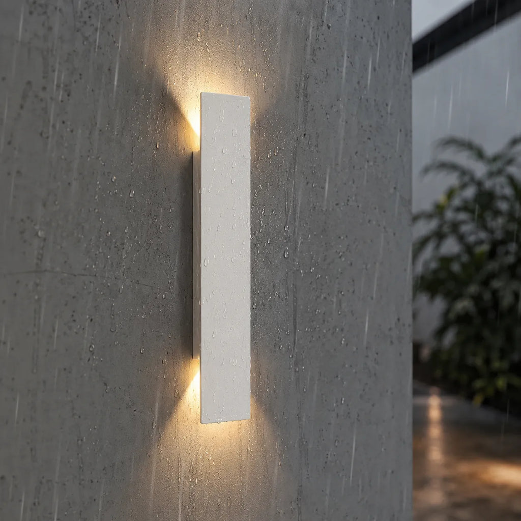Minimalistische Aluminium-LED-Außenwandleuchte IP65 „Linden“