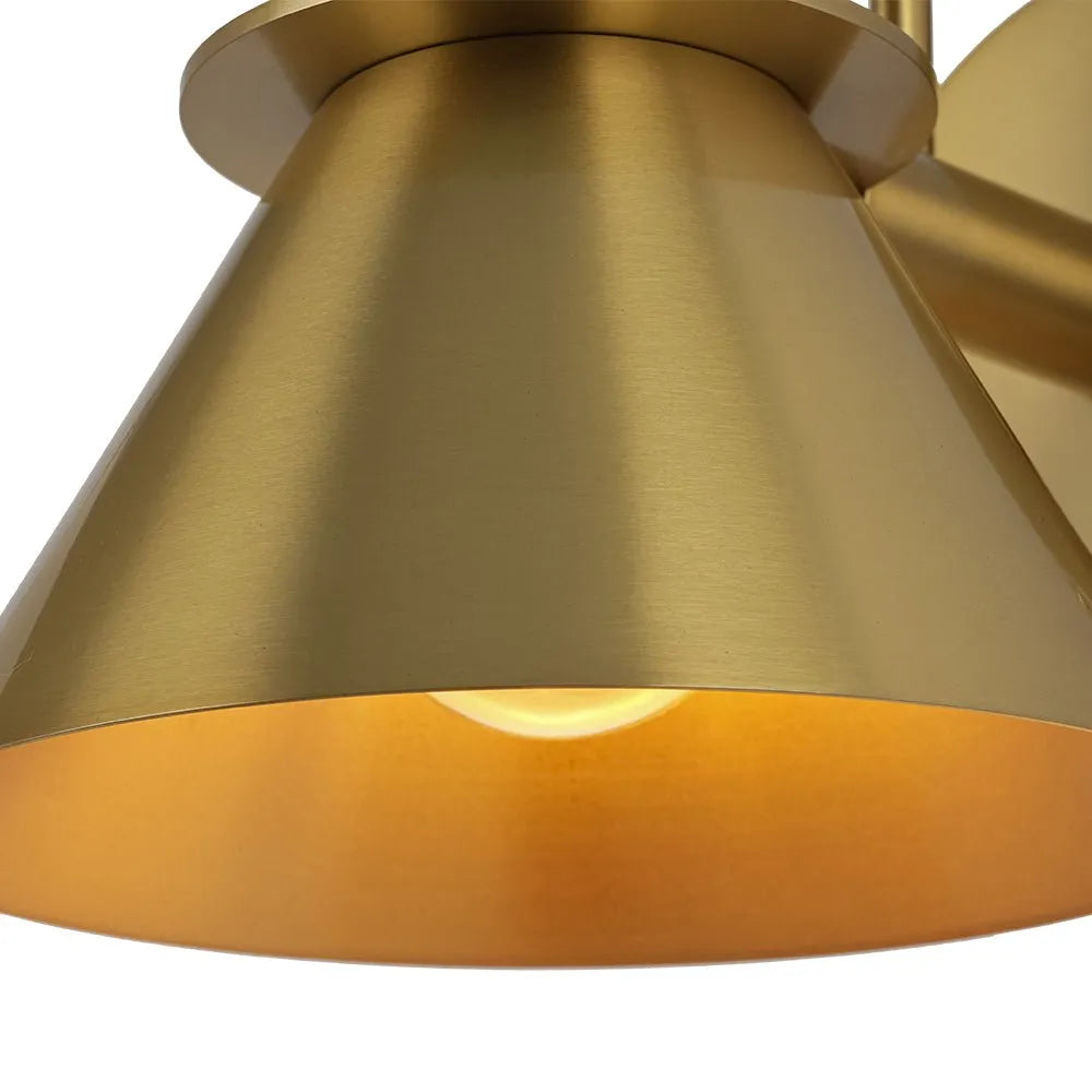 Lounge Wall Lights Modern Cone Metal Shade Directional Bedside