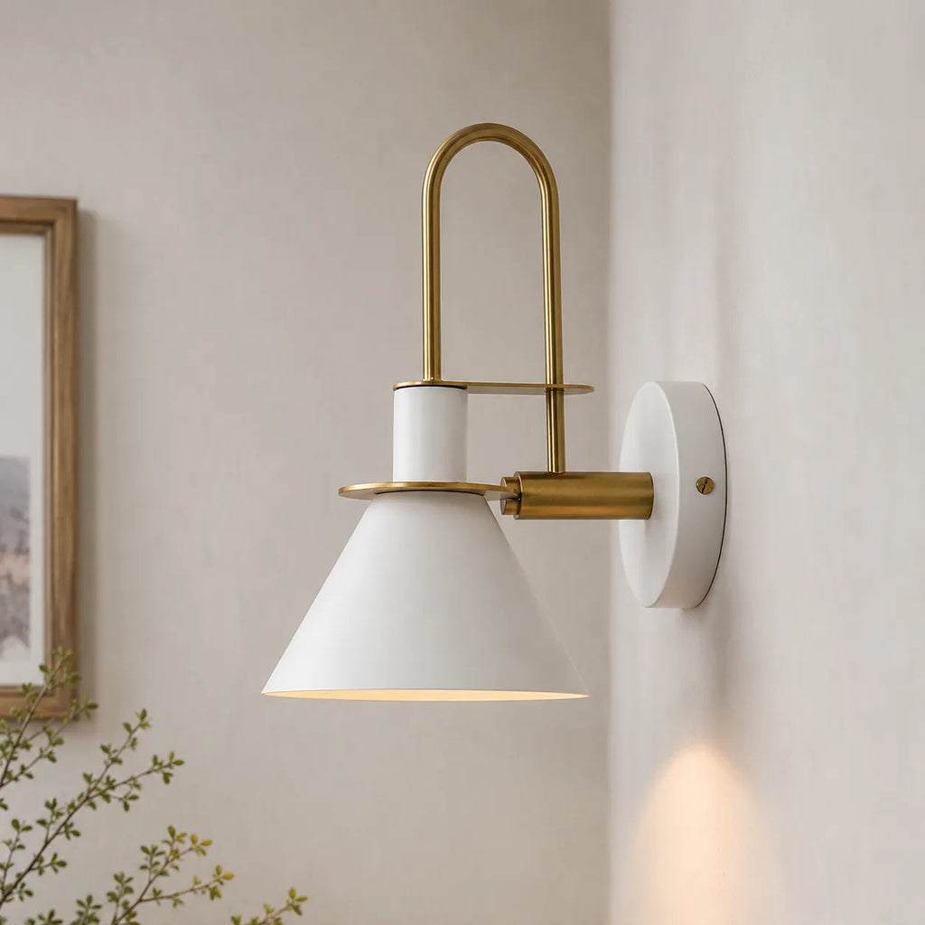 Lounge Wall Lights Modern Cone Metal Shade Directional Bedside