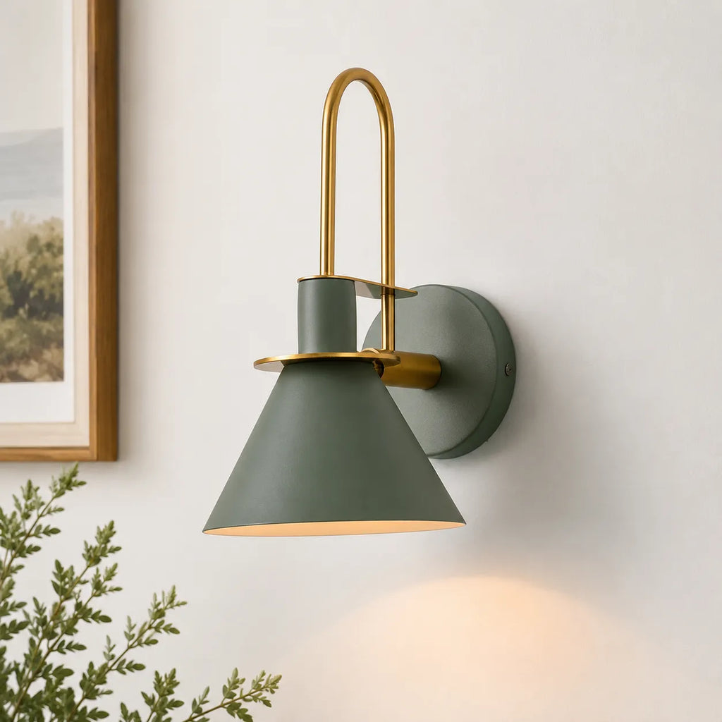 Lounge Wall Lights Modern Cone Metal Shade Directional Bedside