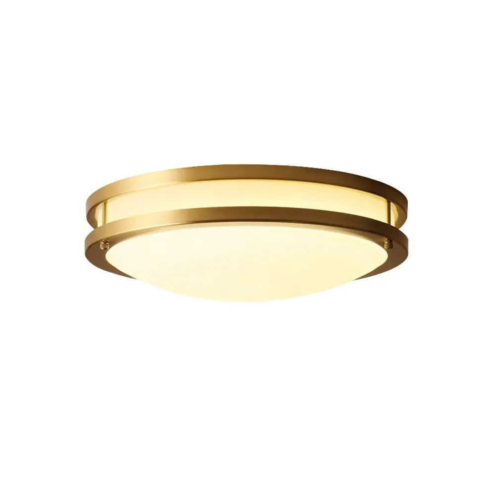 Moderne dimmbare LED-Deckenleuchte „Nessa“ mit Glasschale und bündiger Montage