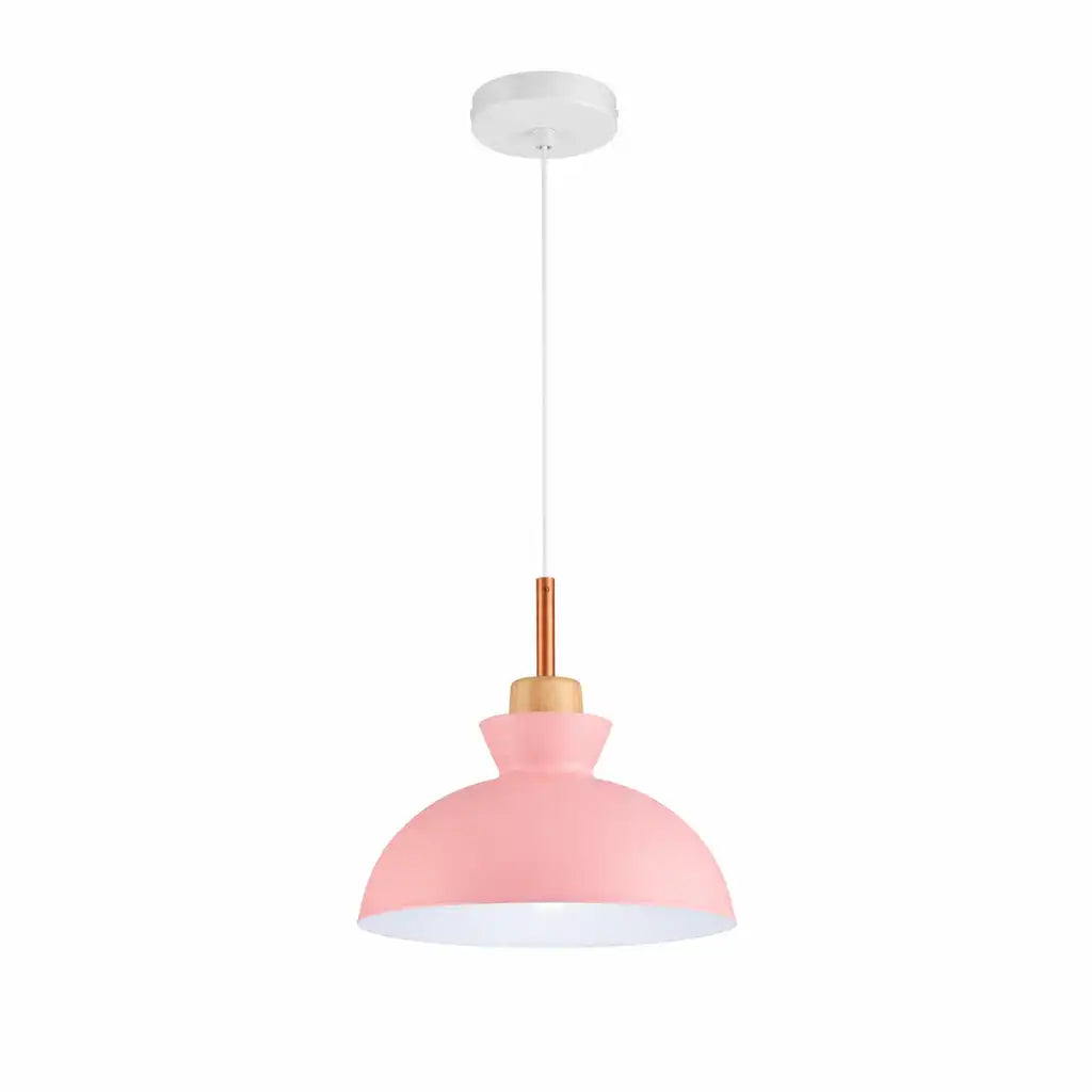 Pendant Light with Adjustable Dome Shade and Dimmable Compatibility