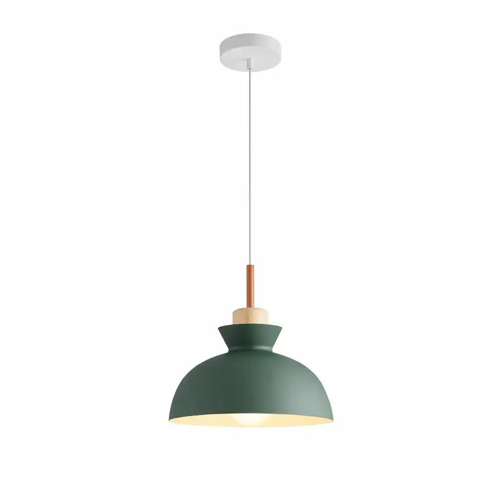 Pendant Light with Adjustable Dome Shade and Dimmable Compatibility