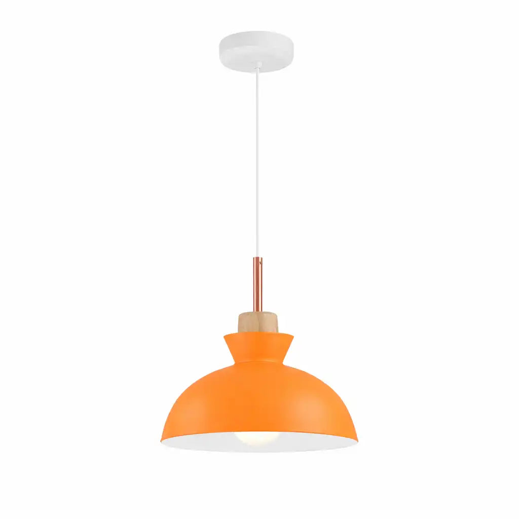 Pendant Light with Adjustable Dome Shade and Dimmable Compatibility
