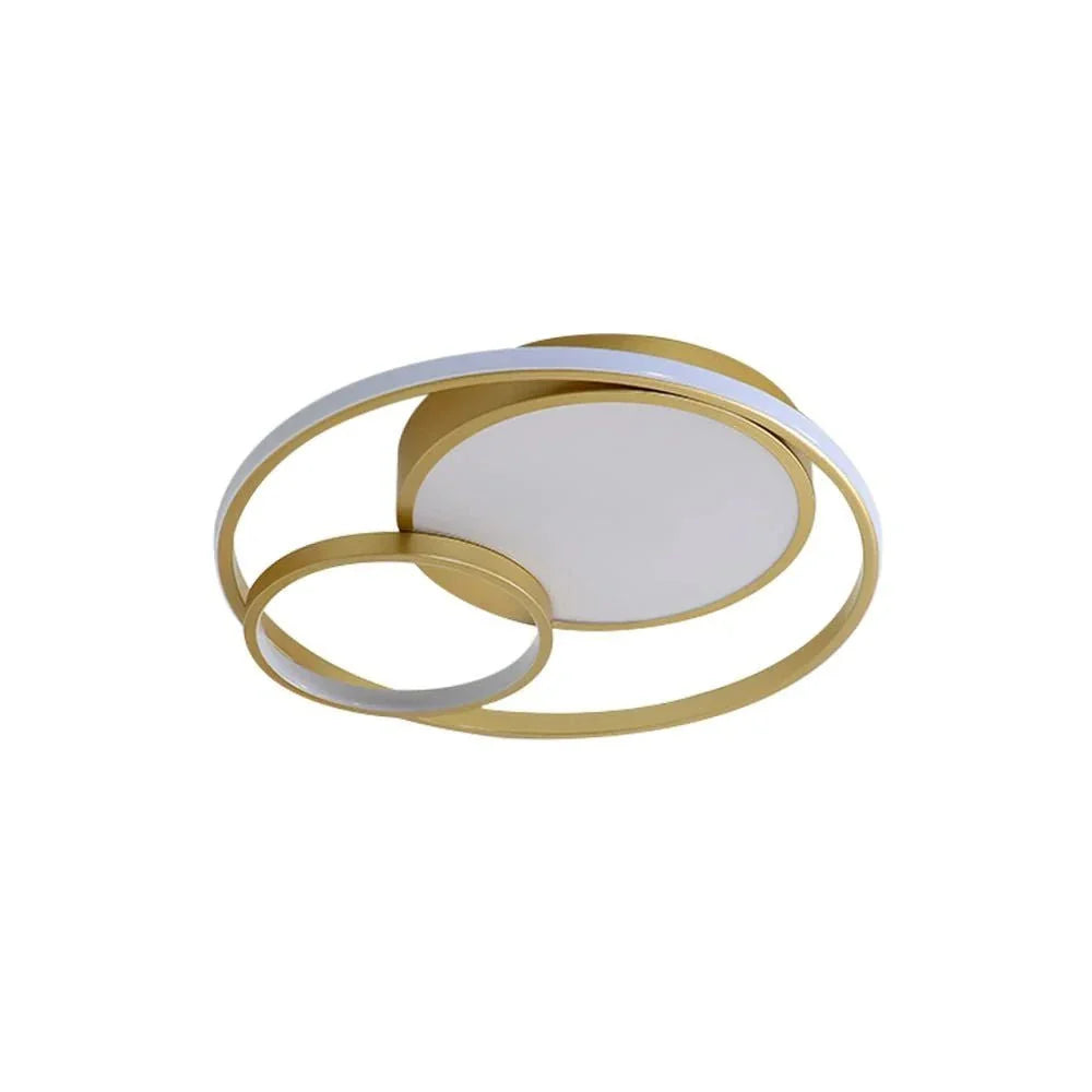 LED Oyster Light with Double Ring Design Flush Mount Ceiling Light for Bedroom Hallway Kitchen