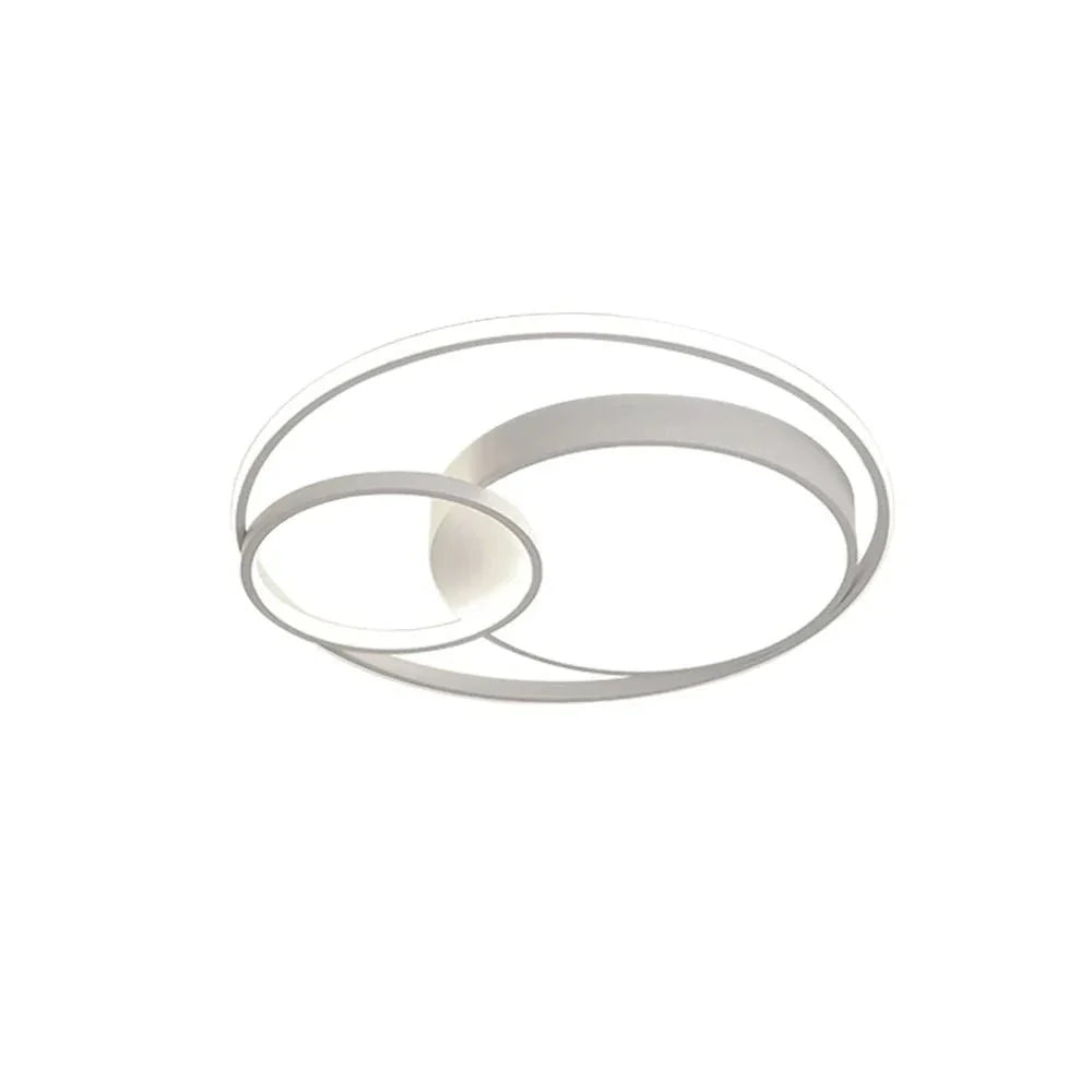 Plafonnier LED à double anneau, pour chambre, couloir et cuisine