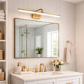 LED Bathroom Vanity Light Fixtures with Adjustable Arms and Modern Design