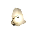 Wall Sconce Lighting with Marble Sculptural Design and Adjustable Head Configuration