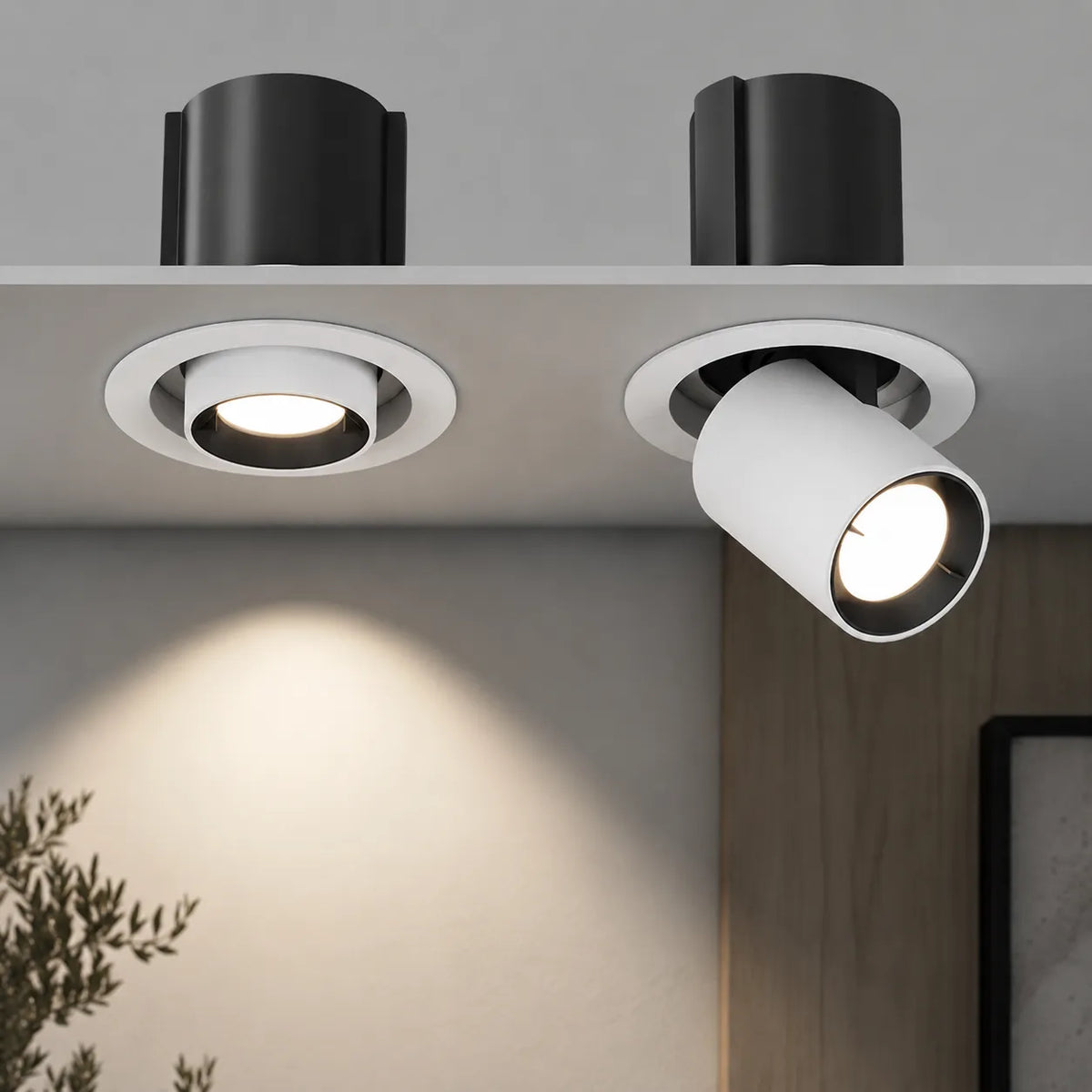 Recessed Can Lights LED Ceiling Downlight with Adjustable Color Temperature and Dimmable Options