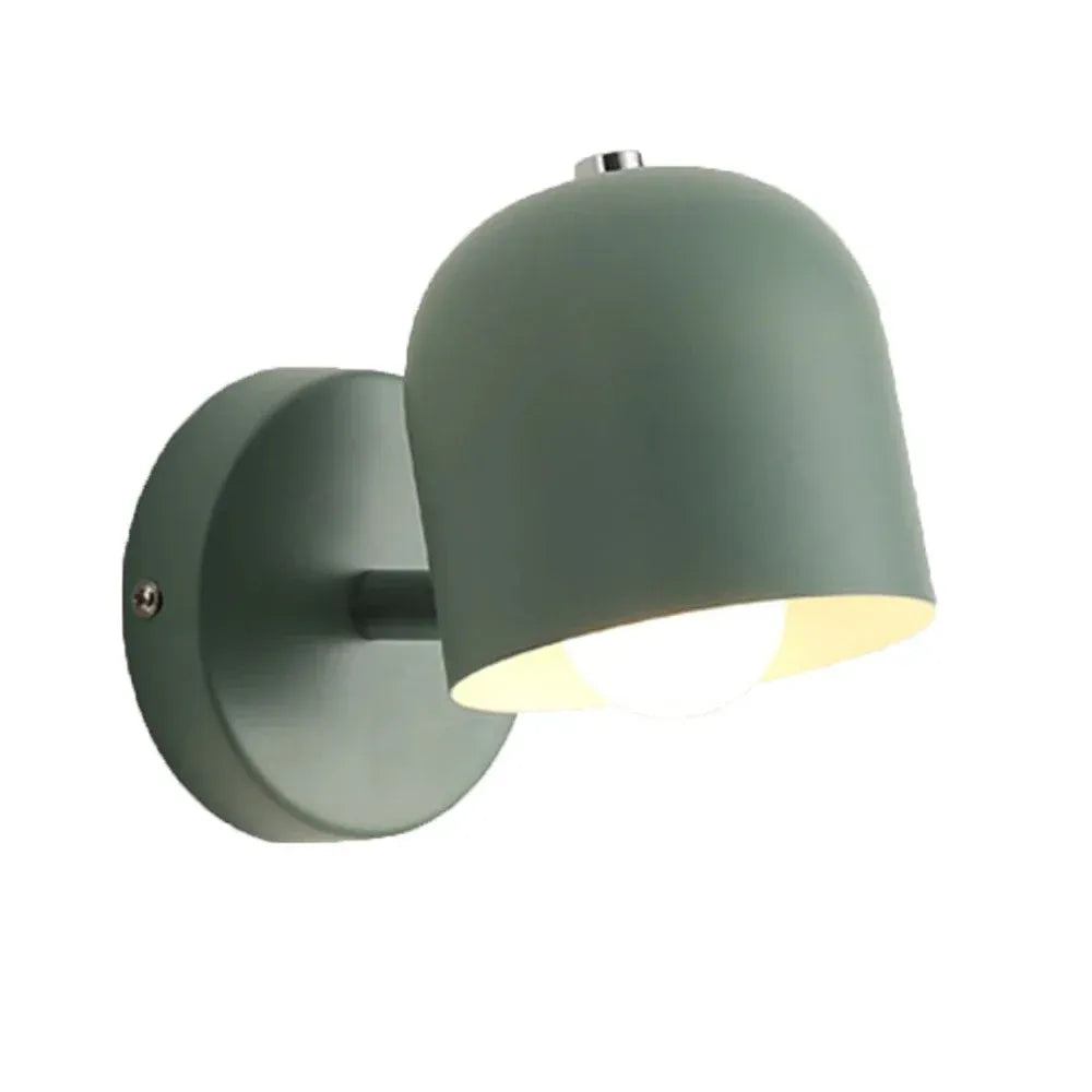 Wall Sconce Lamp with Modern Rounded Glass Shade and Warm Ambient Glow