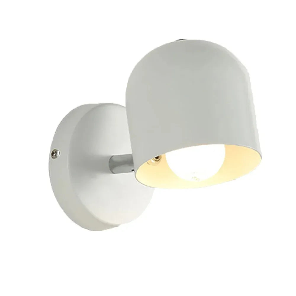 Wall Sconce Lamp with Modern Rounded Glass Shade and Warm Ambient Glow