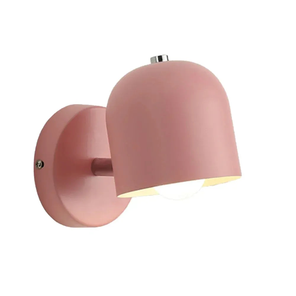 Wall Sconce Lamp with Modern Rounded Glass Shade and Warm Ambient Glow