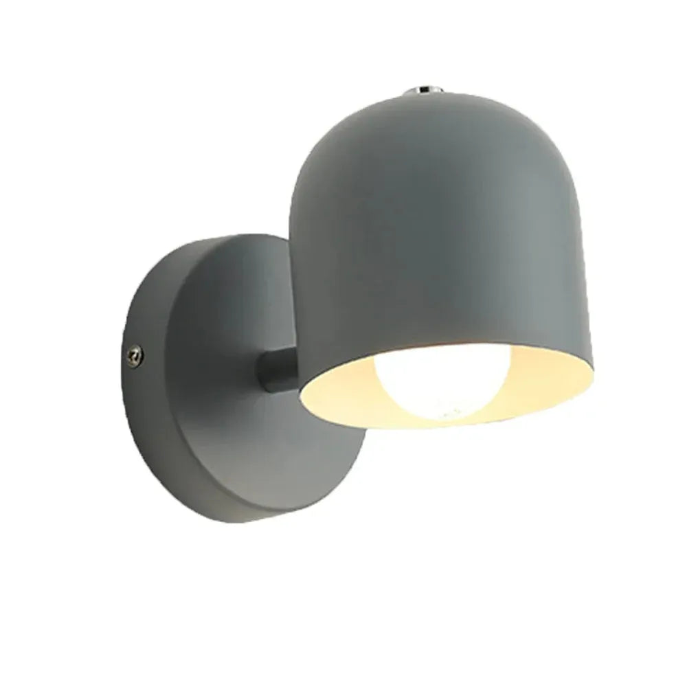 Wall Sconce Lamp with Modern Rounded Glass Shade and Warm Ambient Glow