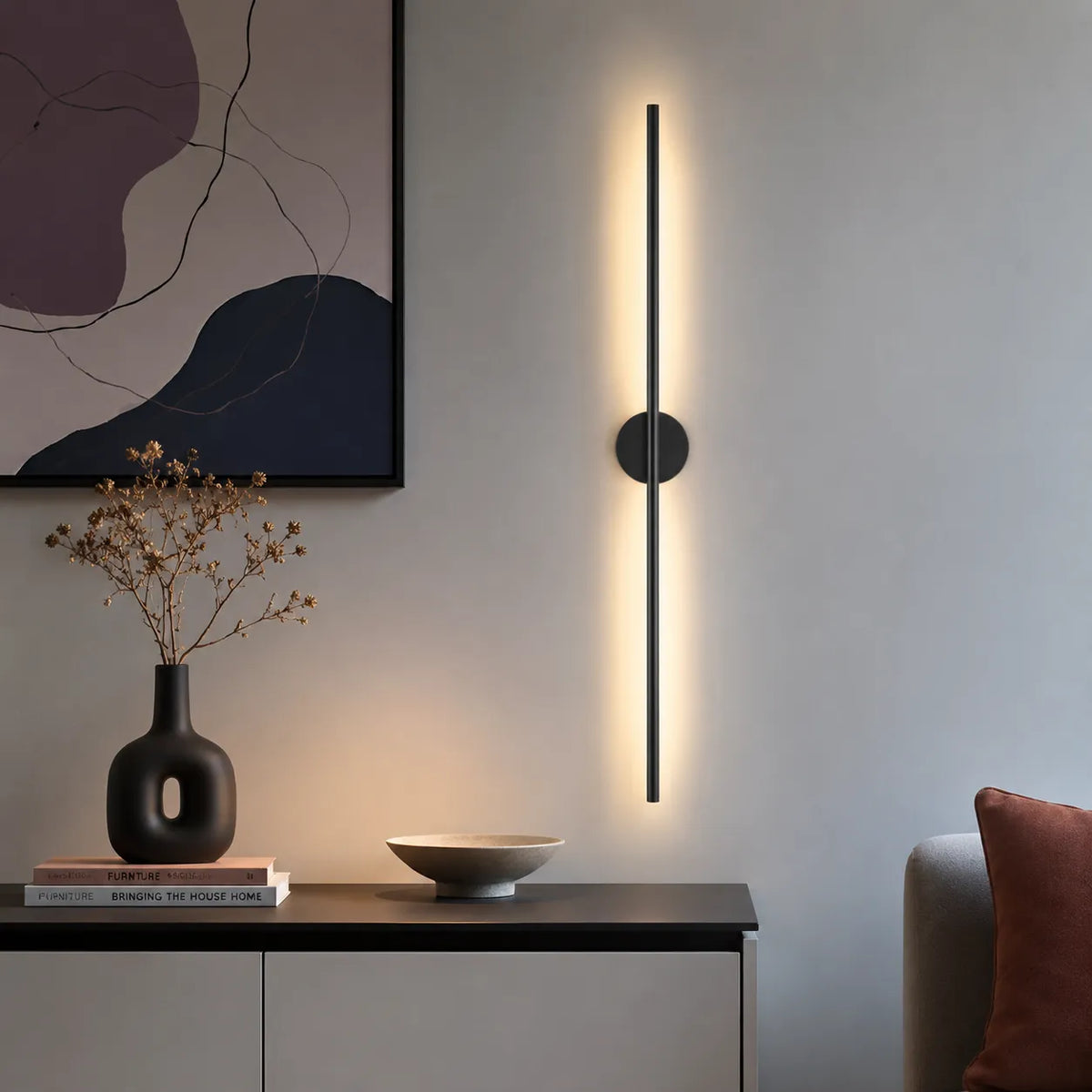 Minimalistische Aluminium-LED-Wandleuchte „Ayla“