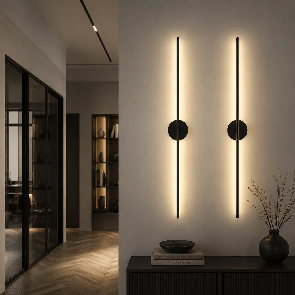 Minimalistische Aluminium-LED-Wandleuchte „Ayla“