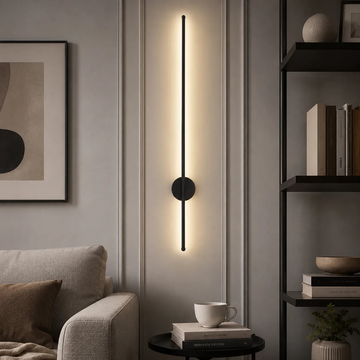 Minimalistische Aluminium-LED-Wandleuchte „Ayla“