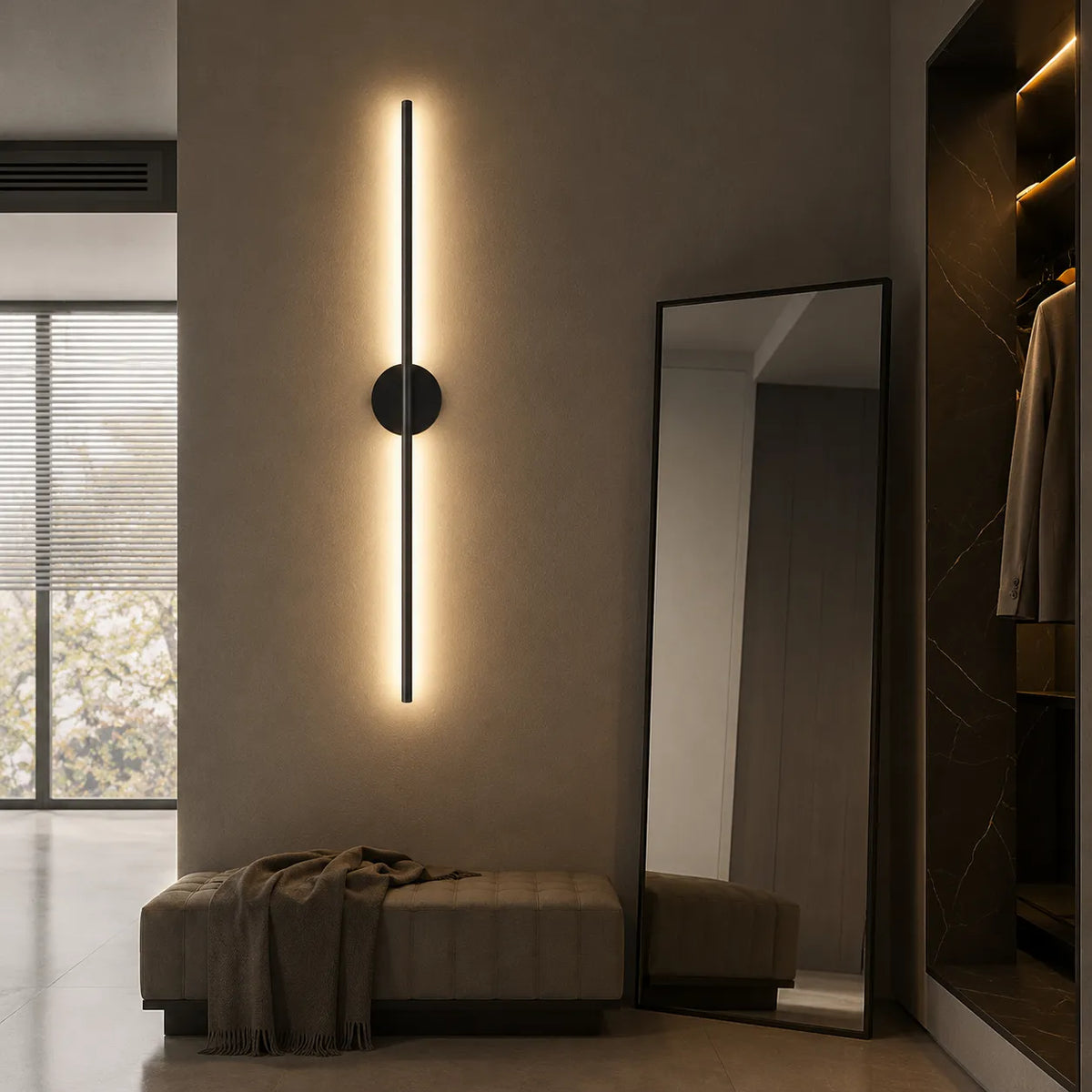Minimalistische Aluminium-LED-Wandleuchte „Ayla“