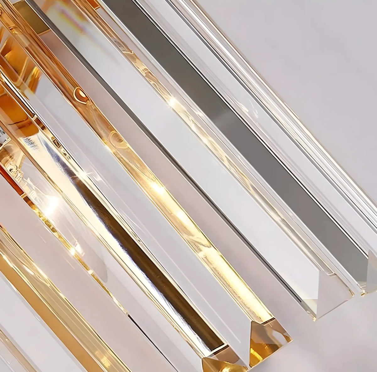 Avella moderne Wandleuchte aus Edelstahl und Kristall