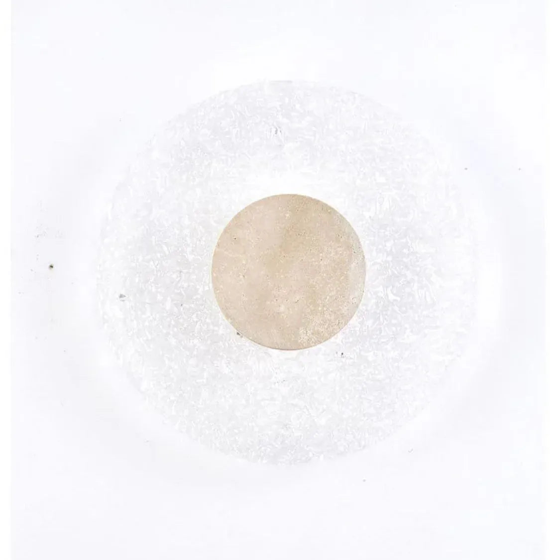 Wall Light with Travertine Base and Acrylic Diffuser LED Modern Sconce