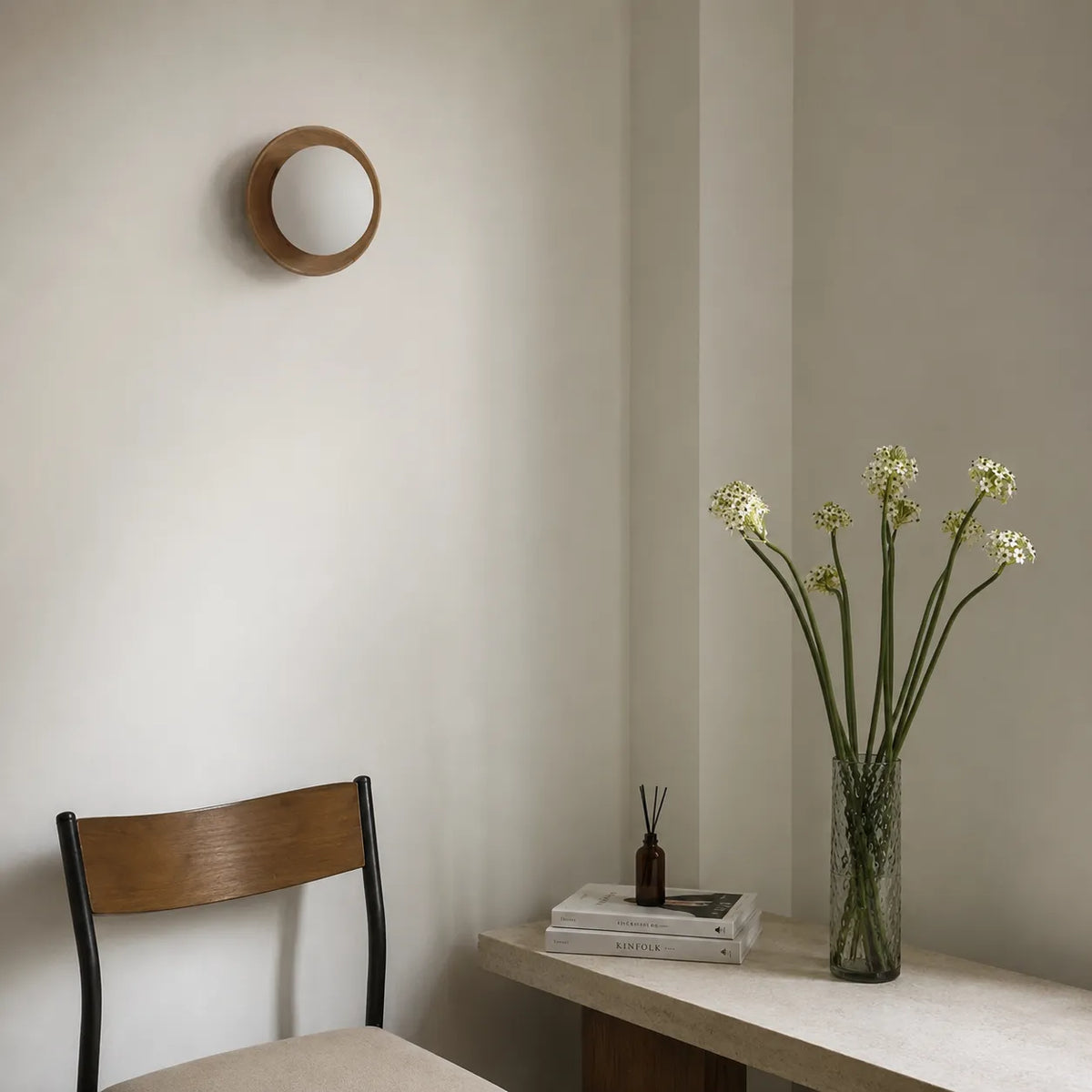 Wall Sconce Lighting with Integrated LED Natural and Brass Minimalist Design
