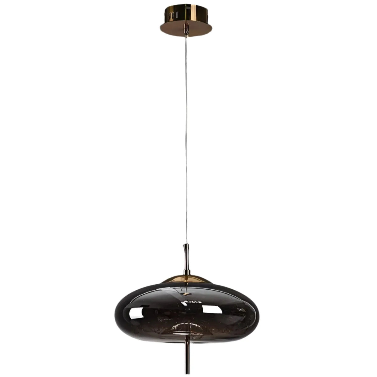 Pendant Light with Sculptural Glass Forms and Adjustable Suspension for Contemporary Dining