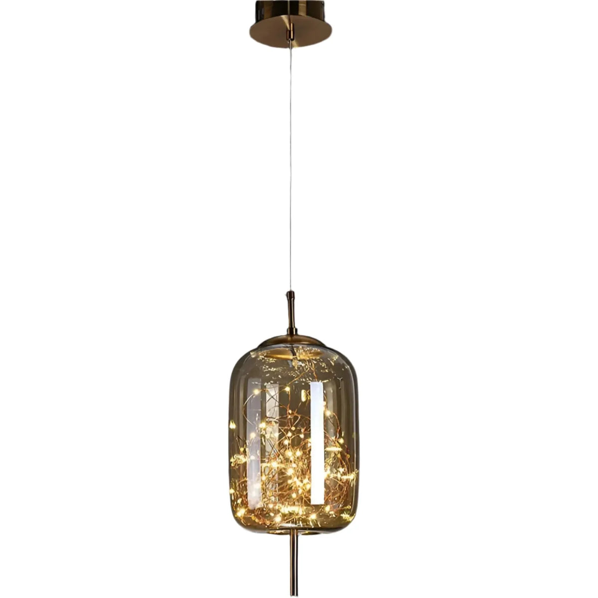 Pendelleuchte mit skulpturalen Glasformen und höhenverstellbarer Aufhängung für moderne Esszimmer
