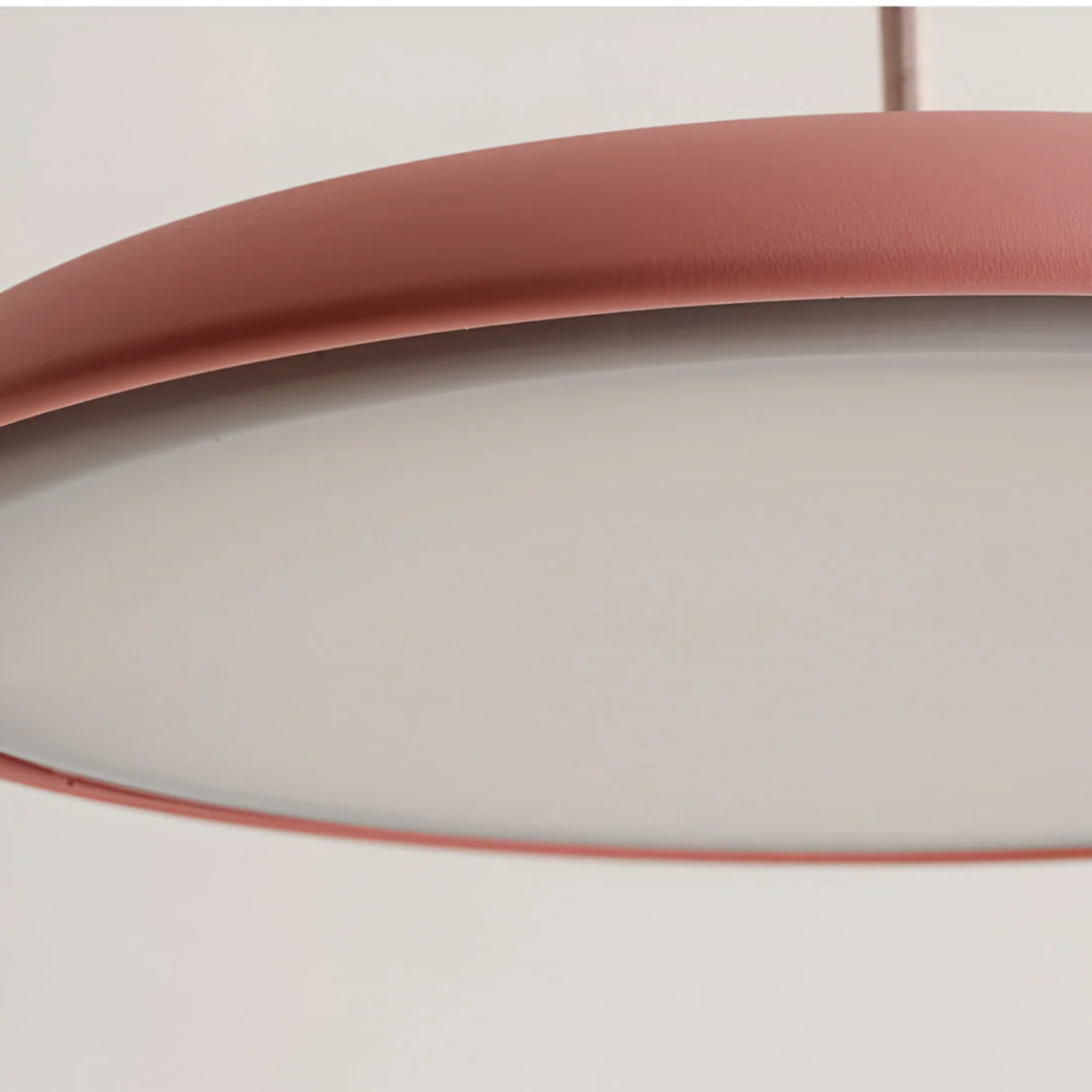 LED Pendant Lights with Modern Metallic Disc Design and Integrated Downward Lighting