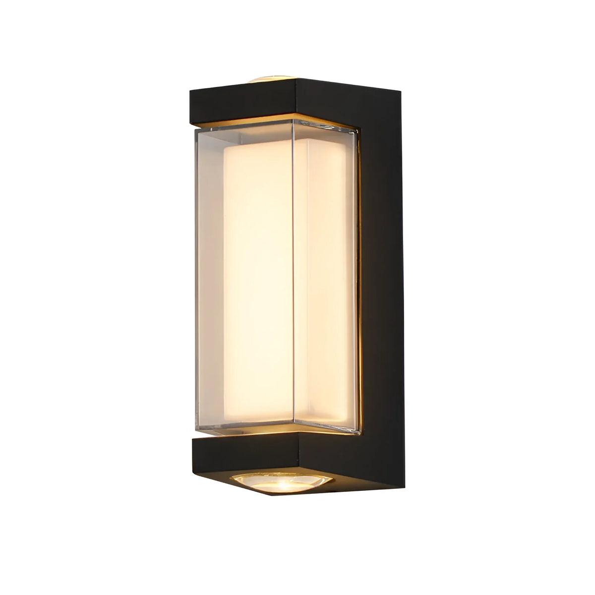 Outdoor Wall Sconce with Frosted Acrylic Diffuser and Up Down LED Illumination