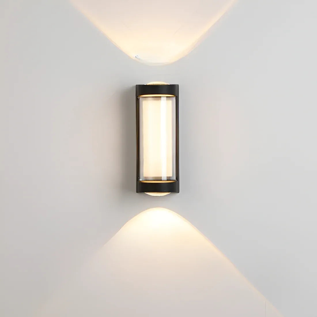 Outdoor Wall Sconce with Frosted Acrylic Diffuser and Up Down LED Illumination