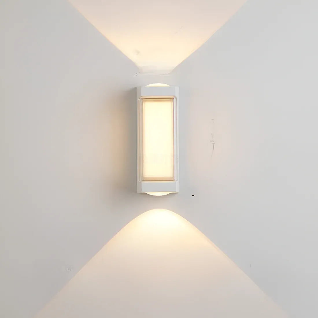 Outdoor Wall Sconce with Frosted Acrylic Diffuser and Up Down LED Illumination