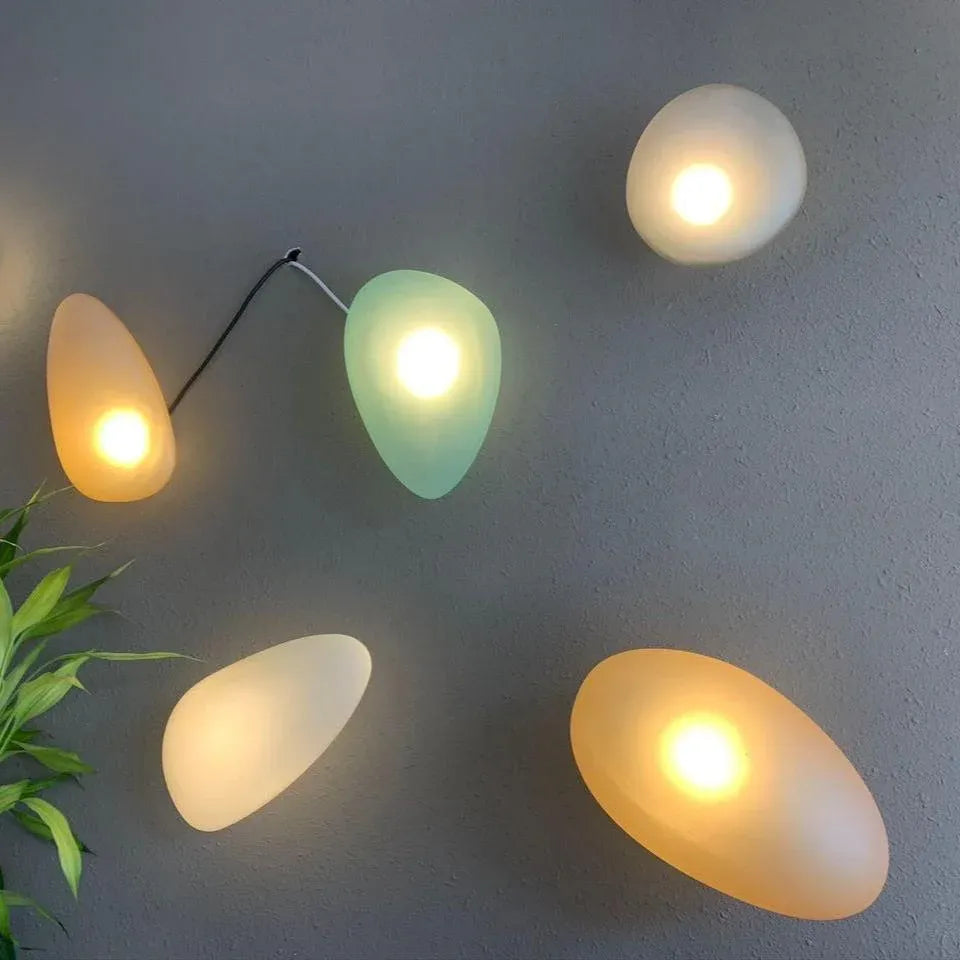 Applique murale en vitrail avec LED intégrée pour chambre, salon et couloir