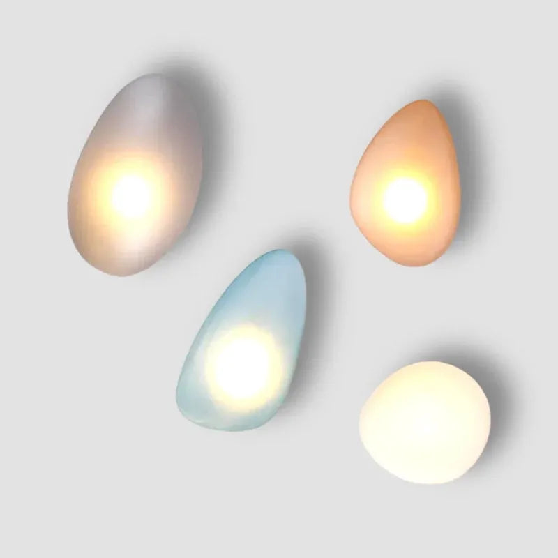 Wandleuchte mit Buntglas und integrierter LED für Schlafzimmer, Wohnzimmer und Flur