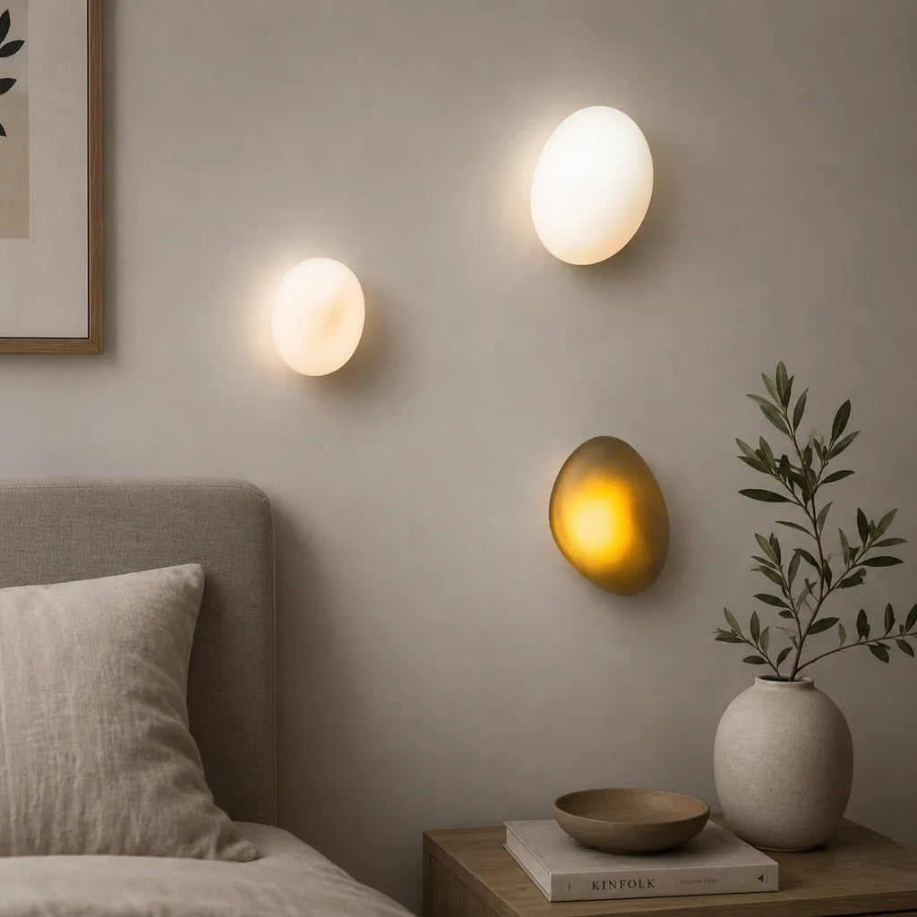 Applique murale en vitrail avec LED intégrée pour chambre, salon et couloir